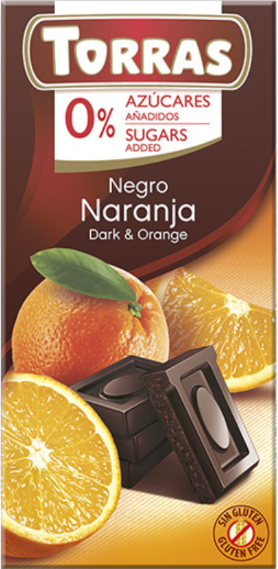 TAMNA ČOKOLADA SA NARANDŽOM 75g