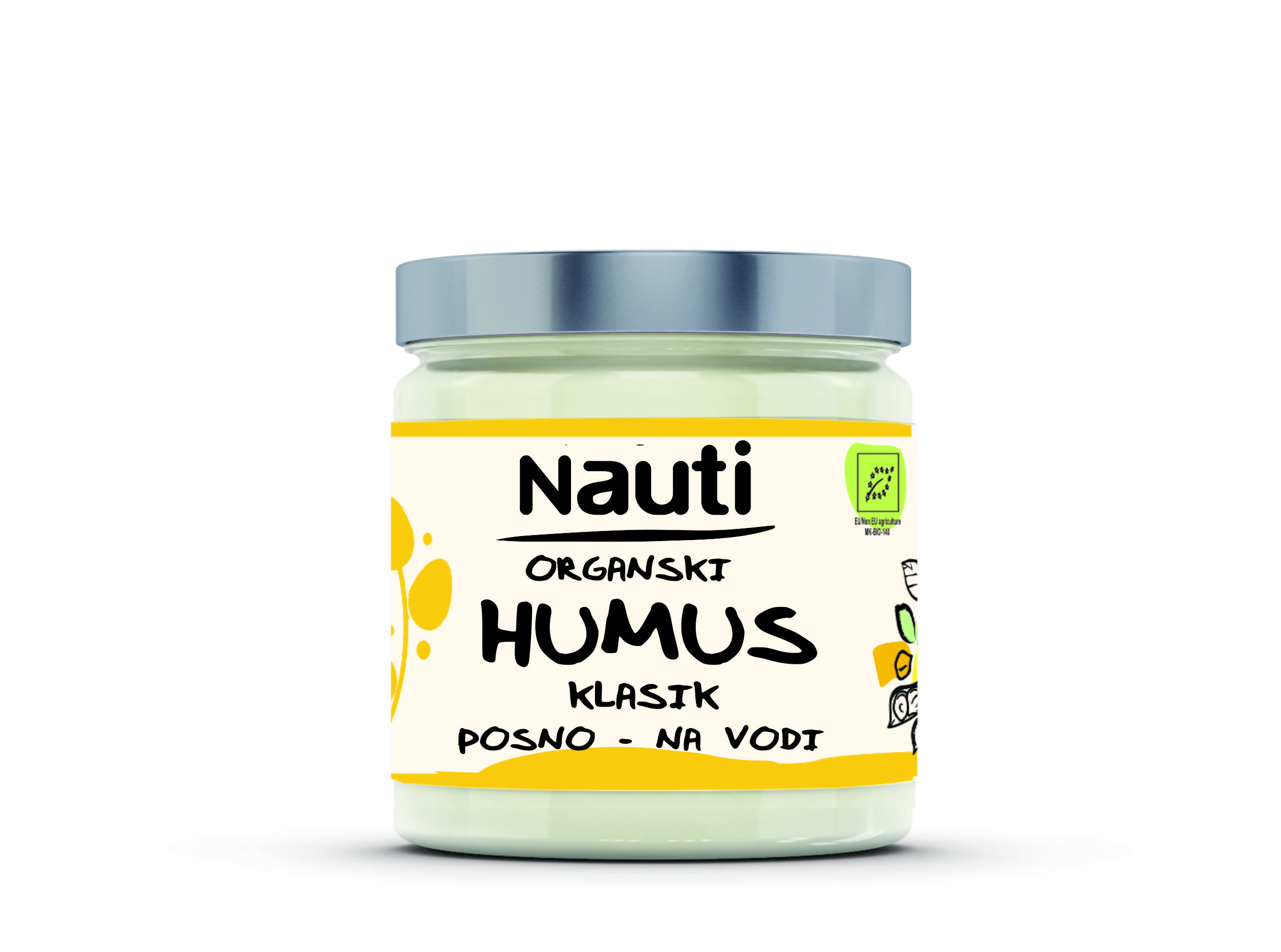 210 ml tegla Nauti Humus na vodi Klasik