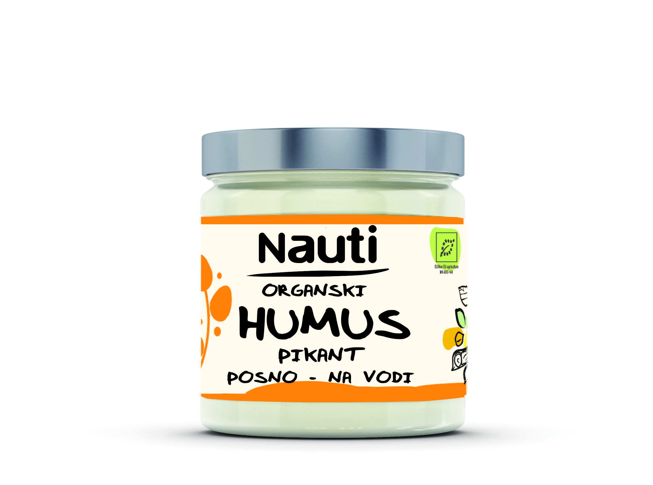 210 ml tegla Nauti Humus na vodi pikant